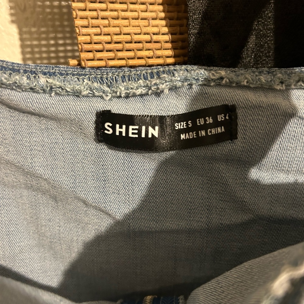 Denim cropped tank top